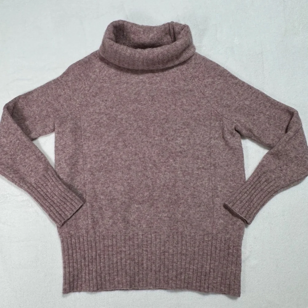 Babaton Plutarch Sweater Wool-blend Oversized Turtleneck Dusty Pink Size XS - Picture 7 of 15